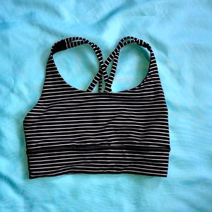 LULULEMON LONGLINE ENERGY BRA - STRIPES